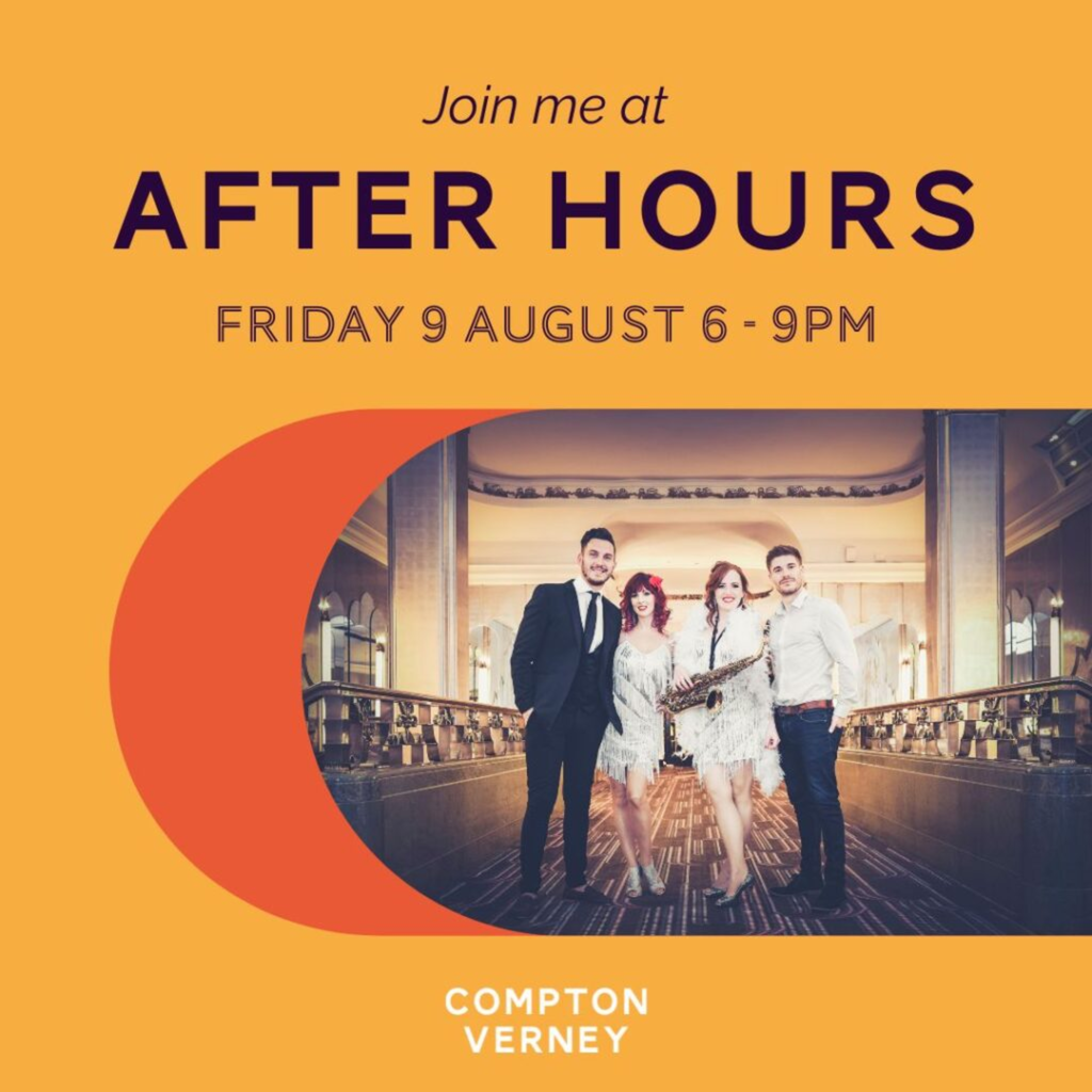 The Electro Swing Project after Hours event promo image at Compton Verney